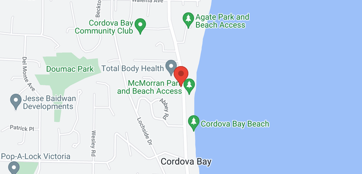 map of 407-5110 Cordova Bay Rd